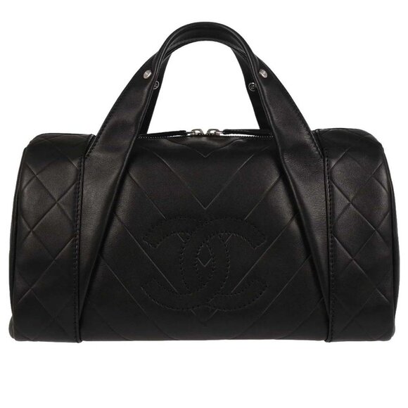CHANEL Vintage CC Logo Black & White C - Picture 1 of 11